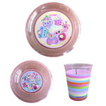 Set Infantil Cresko Plato,bowl Y Vaso Diseños Ck606